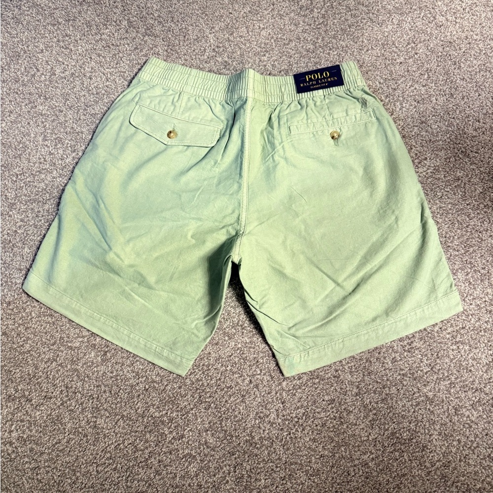 Polo by Ralph Lauren Mint Green Flat Front Chino Shorts - Picture 4 of 5